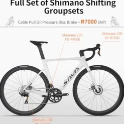 SAVADECK Carbon Road Bike Black