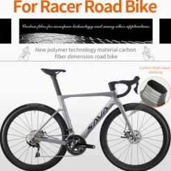 SAVADECK Carbon Road Bike T800 Shimano 105 R7000 22-Speed New Green 56cm