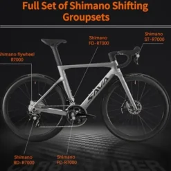 SAVADECK Carbon Road Bike T800 Shimano 105 R7000 22-Speed New Green 56cm