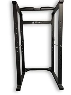 SB Fitness Equipment SB-PR1000 Heavy Gauge Steel Power Rack Matte Black