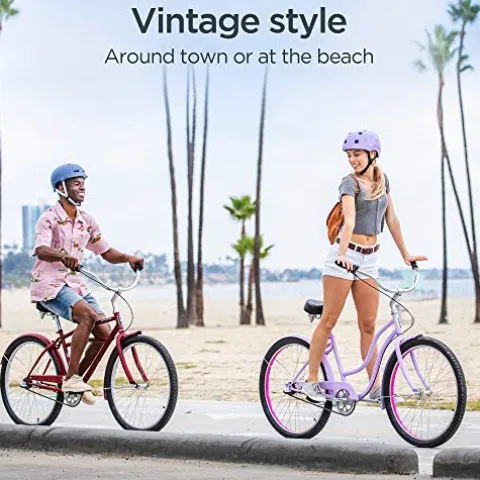 Schwinn Adult Beach Cruiser Bike Purple