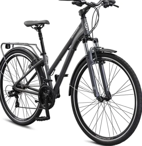 Schwinn Discover 2 Adult Hybrid Bike 700c 21-Speeds Matte Grey