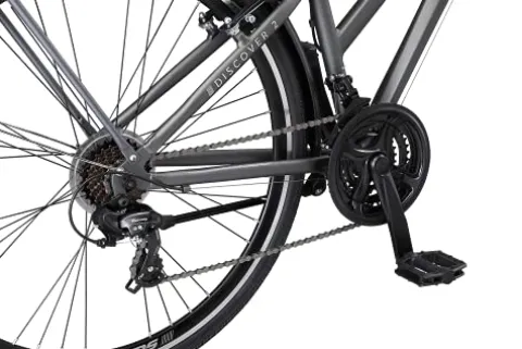 Schwinn Discover 2 Adult Hybrid Bike 700c 21-Speeds Matte Grey