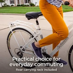 Schwinn Discover Hybrid Bike 21-Speed 28-Inch White