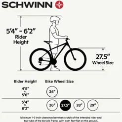Schwinn Electric Hybrid Bike 18.5-Inch Aluminum Frame Matte Black