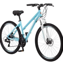 Schwinn GTX 2.0 Comfort Adult Hybrid Bike Light Blue
