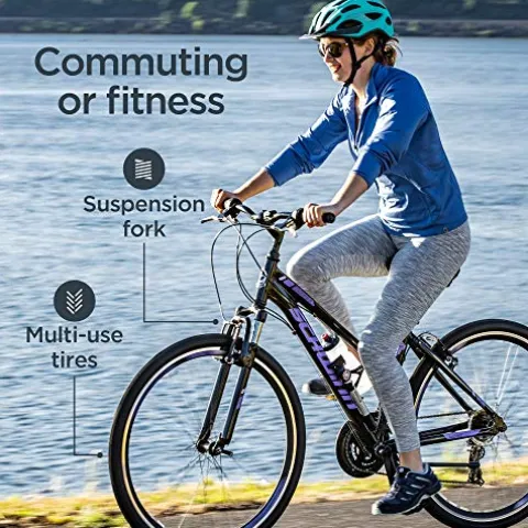 Schwinn GTX 1.0 Comfort Hybrid Bike 700c Black