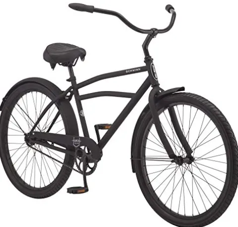 Schwinn Huron Adult Beach Cruiser Bike 26-Inch Black