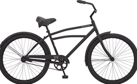 Schwinn Huron Adult Beach Cruiser Bike 26-Inch Black
