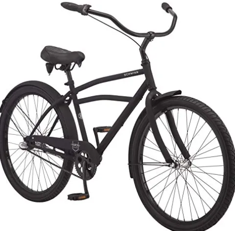 Schwinn Huron Adult Beach Cruiser Bike 3-Speed Black
