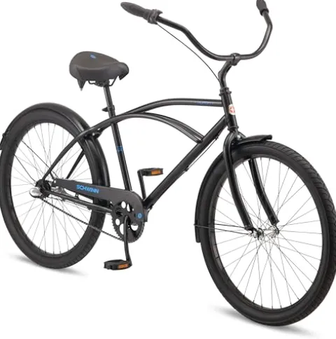 Schwinn Huron Adult Beach Cruiser Bike 26-Inch Black