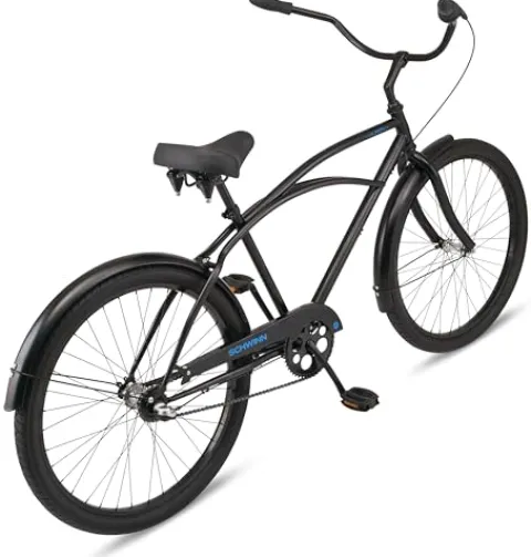 Schwinn Huron Adult Beach Cruiser Bike 26-Inch Black