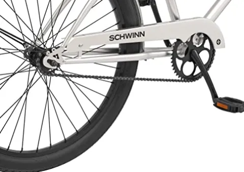 Schwinn Huron Adult Beach Cruiser Bike 26-Inch Silver