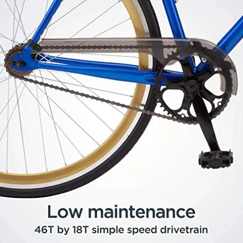 Schwinn Kedzie Single-Speed Fixie Road Bike Blue