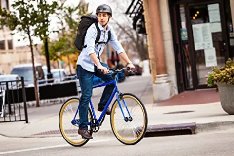 Schwinn Kedzie Single-Speed Fixie Road Bike Blue