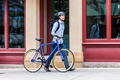 Schwinn Kedzie Single-Speed Fixie Road Bike Blue