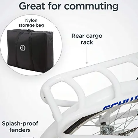 Schwinn Loop Adult Folding Bike White