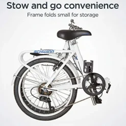 Schwinn Loop Adult Folding Bike White