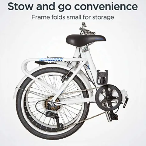 Schwinn Loop Adult Folding Bike White