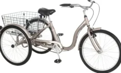 Schwinn Meridian Adult Tricycle Bike 26-Inch Dark Silver