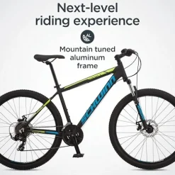 Schwinn Mesa 2 Adult Mountain Bike 21 Speeds 27.5 Inch Wheels Medium Aluminum Frame Black