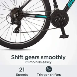 Schwinn Mesa 3 Adult Mountain Bike 21-Speed 27.5-Inch Black