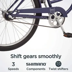 Schwinn Mikko Adult Beach Cruiser Bike Navy