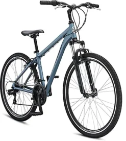 Schwinn Network 1 Hybrid Bike Men Women 700c 21-Speed 17-Inch Aluminum Frame Front Suspension Blue Grey