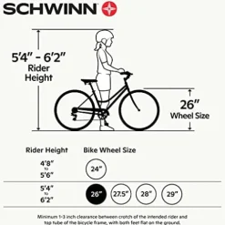 Schwinn Regioneer Womens Hybrid Comfort Bike White