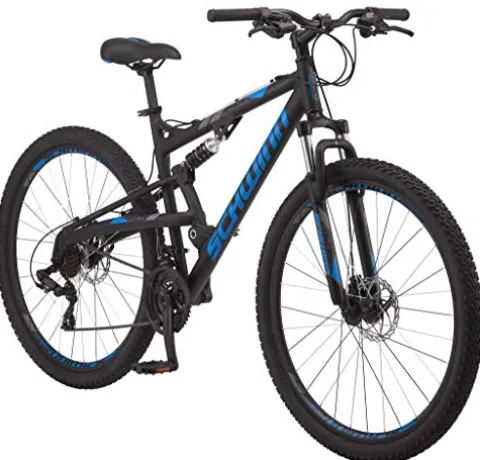 Schwinn S29 Mountain Bike 29-Inch 21-Speed Aluminum Matte Black/Blue