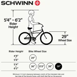 Schwinn S29 Mountain Bike 29-Inch 21-Speed Aluminum Matte Black/Blue