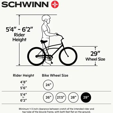Schwinn S29 Mountain Bike 29-Inch 21-Speed Aluminum Matte Black/Blue