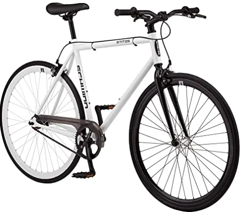 Schwinn Stites Fixie Adult Commuter Road Bike White