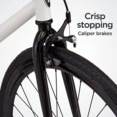 Schwinn Stites Fixie Adult Commuter Road Bike White