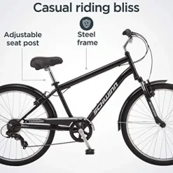 Schwinn Suburban Adult Comfort Bike Black