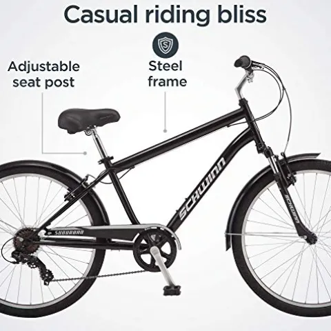 Schwinn Suburban Adult Comfort Bike Black