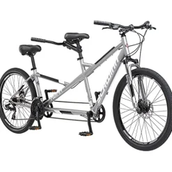 Schwinn Twinn Classic Tandem Adult Beach Cruiser Bike Grey