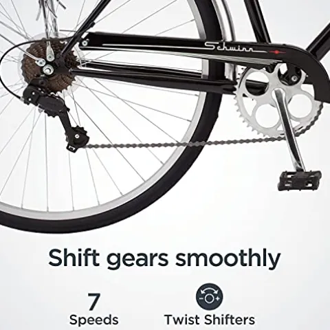 Schwinn Wayfarer Adult Hybrid Bike Black