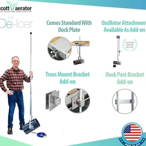 Scott Aerator De-Icer for Lakes & Ponds 1HP 230V Stainless Steel Dock Mount
