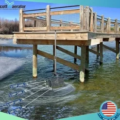 Scott Aerator De-Icer for Lakes & Ponds 1/3 HP 230V Stainless Steel Dock Mount