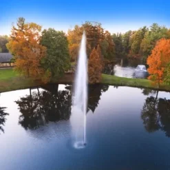 Scott Aerator Gusher Fountain 1 HP 115V Decorative Pond Aerator with 100 ft Electric Cord