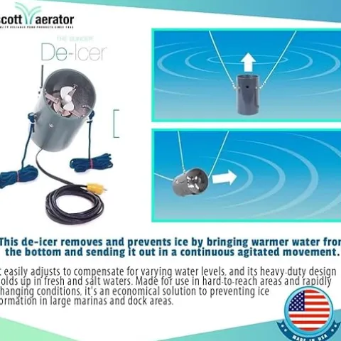 Scott Aerator Slinger De-Icer for Lakes & Ponds 3/4 HP 115V Stainless Steel