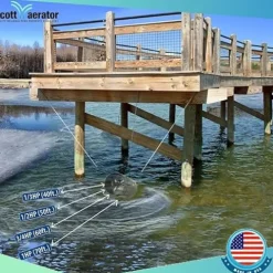 Scott Aerator Slinger De-Icer for Lakes & Ponds 1HP 115V Stainless Steel