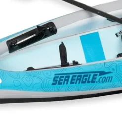 Sea Eagle EZLITE 10 Ultralight Inflatable Kayak White/Turquoise Blue/Yellow