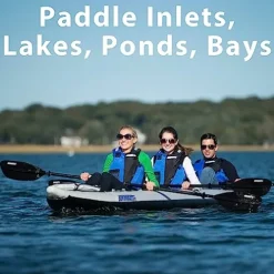 Sea Eagle 465FT Fasttrack Inflatable 15’3″ Touring Kayak Blue/Gray