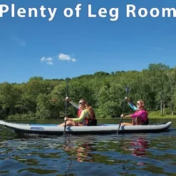 Sea Eagle 465FT Fasttrack Inflatable 15’3″ Touring Kayak Blue/Gray