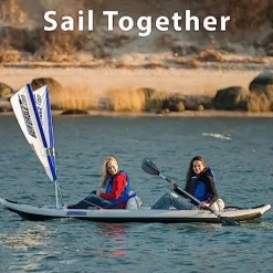 Sea Eagle 385FT Fasttrack Inflatable 12’6″ Touring Kayak Blue/White