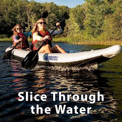 Sea Eagle 465FT Fasttrack Inflatable 15’3″ Touring Kayak Blue/Gray