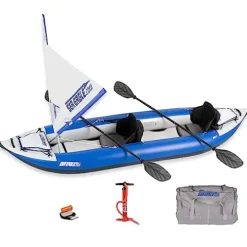 Sea Eagle 380X 12’6″ Explorer Inflatable Kayak Blue