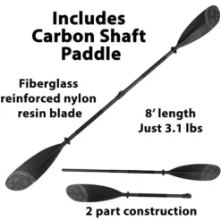 Sea Eagle 300x Inflatable Explorer Kayak Pro Carbon Package Blue/Gray